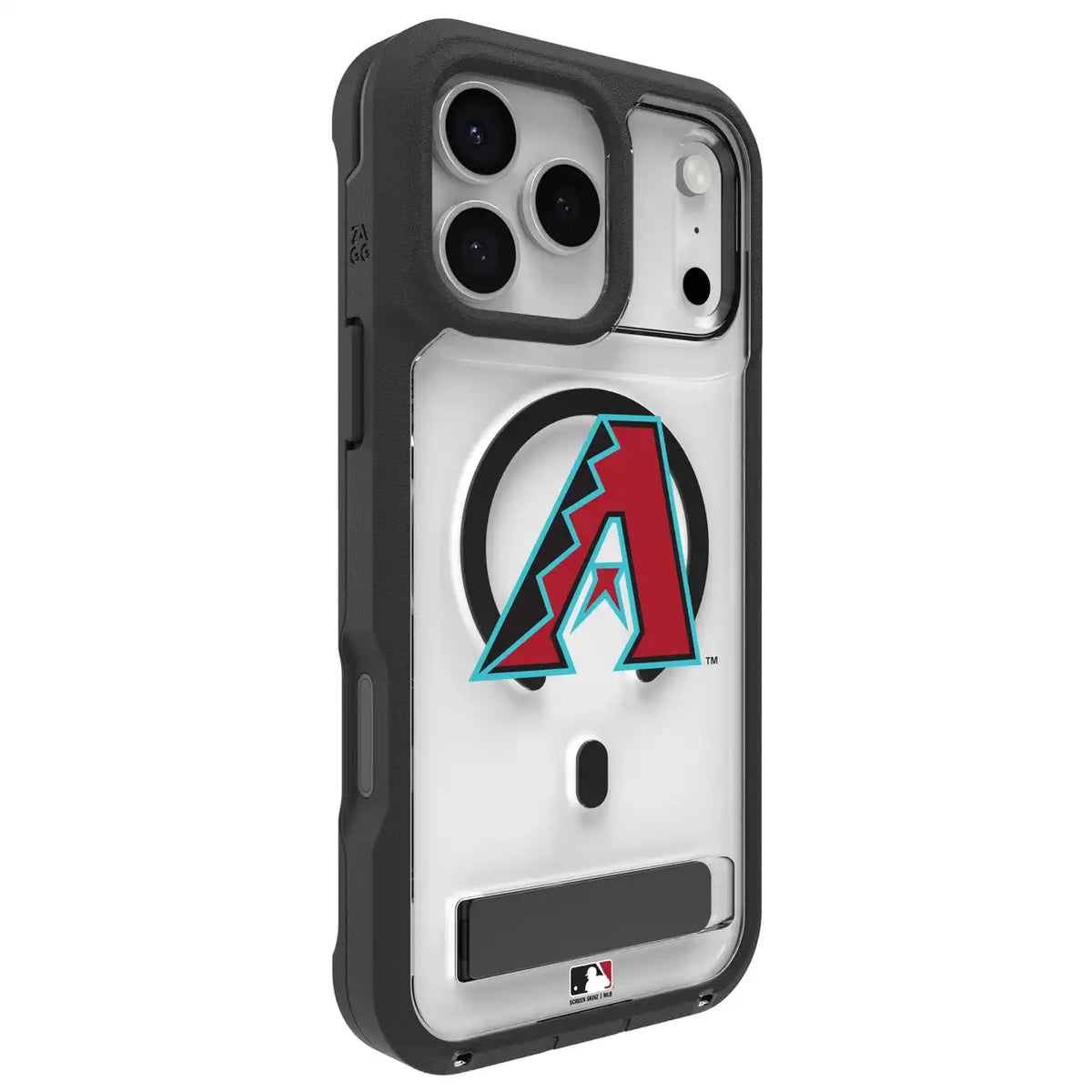 Arizona Diamondbacks Rainier Snap for MagSafe Phone Case with Stand - A Logo